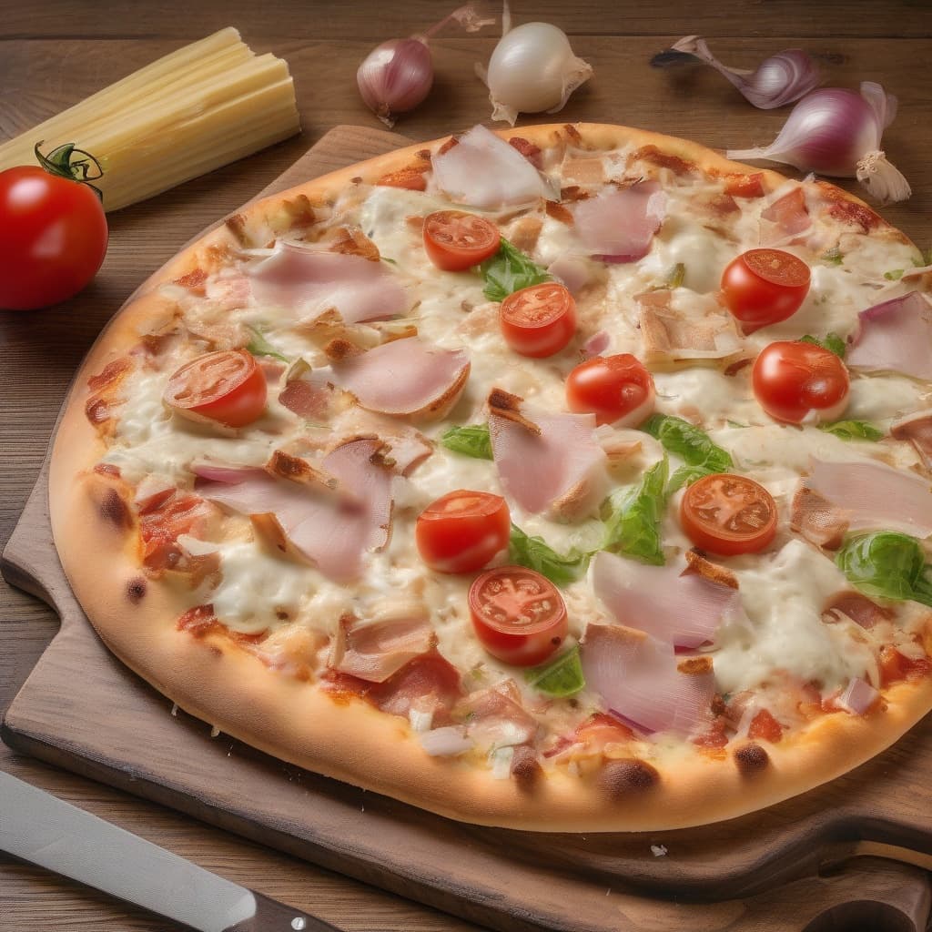 Chicken Caesar Pizza